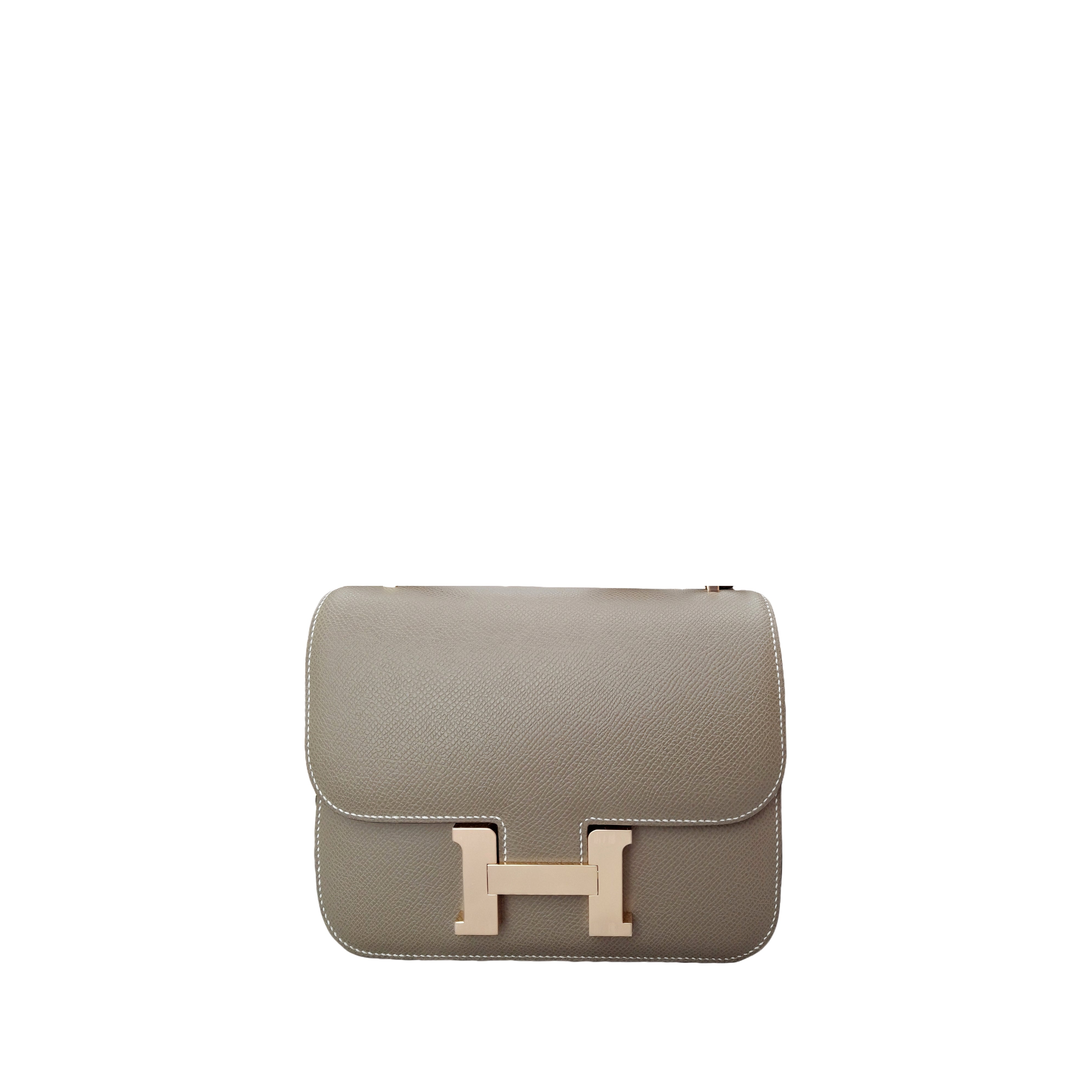 Hermès Constance III Mini Bag GHW Gris Étoupe (Beige Gray) B Stamp Brand New