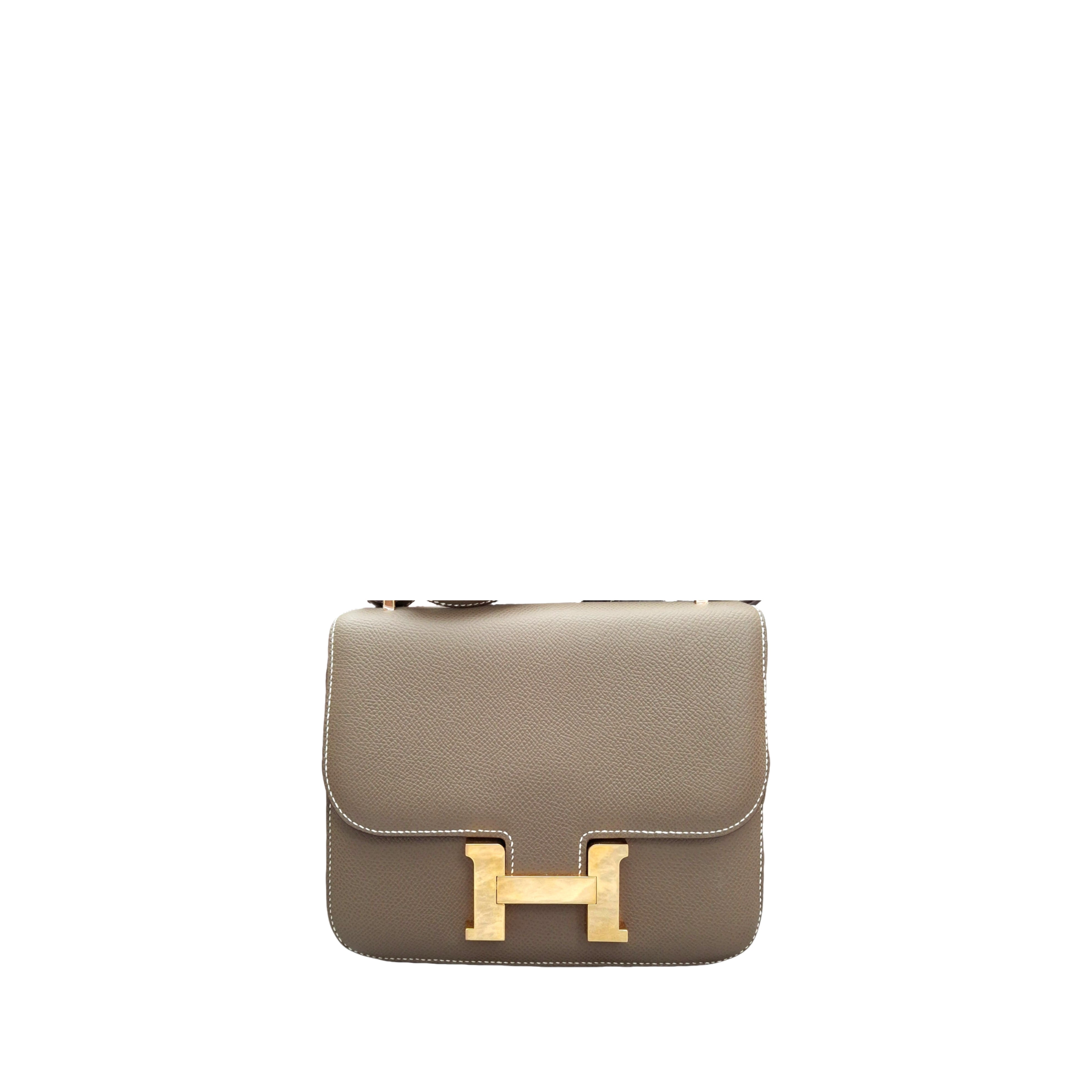 Hermès Constance III Mini Bag GHW Gris Étoupe (Beige Gray) B Stamp, nearly new