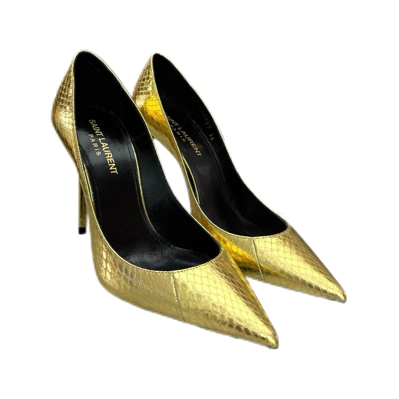 YSL Saint Laurent Zoe heeled pumps (gold) 36