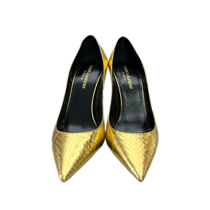 YSL Saint Laurent Zoe heeled pumps (gold) 36