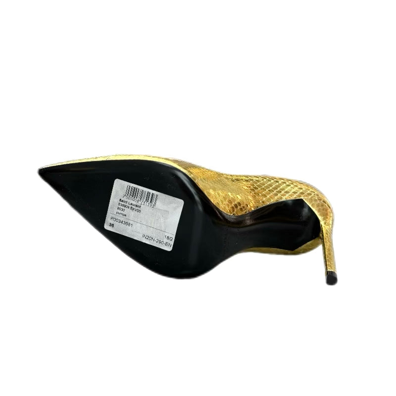 YSL Saint Laurent Zoe heeled pumps (gold) 36