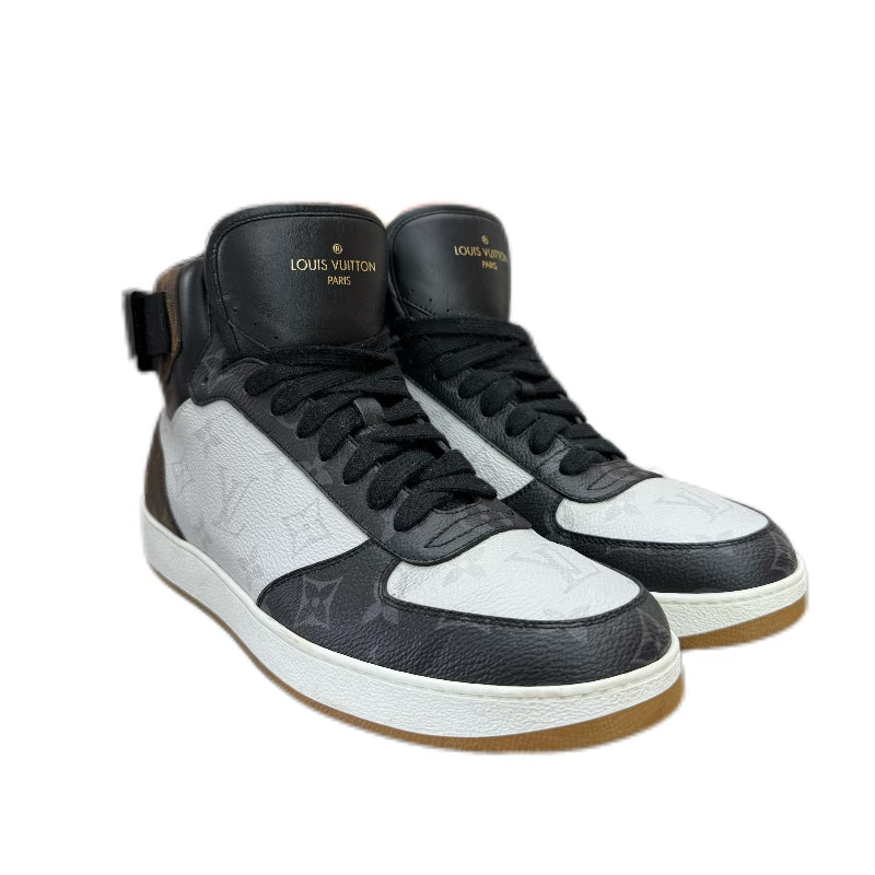 LOUIS VUITTON High Top Sneakers Calfskin Monogram 36