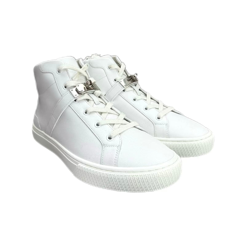 HERMÈS Day sneaker leather and rubber (White) 40