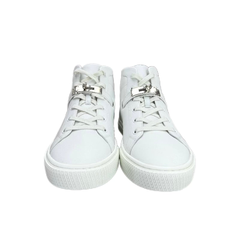 HERMÈS Day sneaker leather and rubber (White) 40