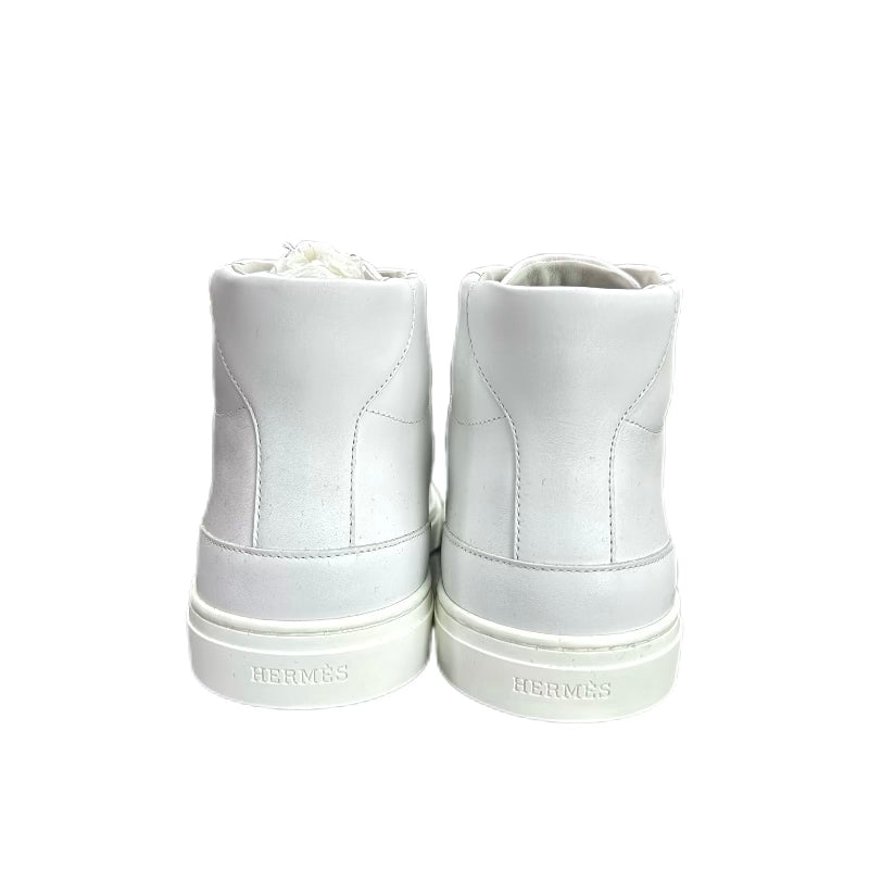 HERMÈS Day sneaker leather and rubber (White) 40