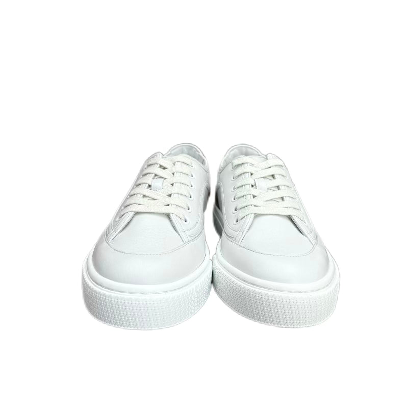 HERMÈS Get Sneaker Rubber and Lambskin (Blanc/White) 37