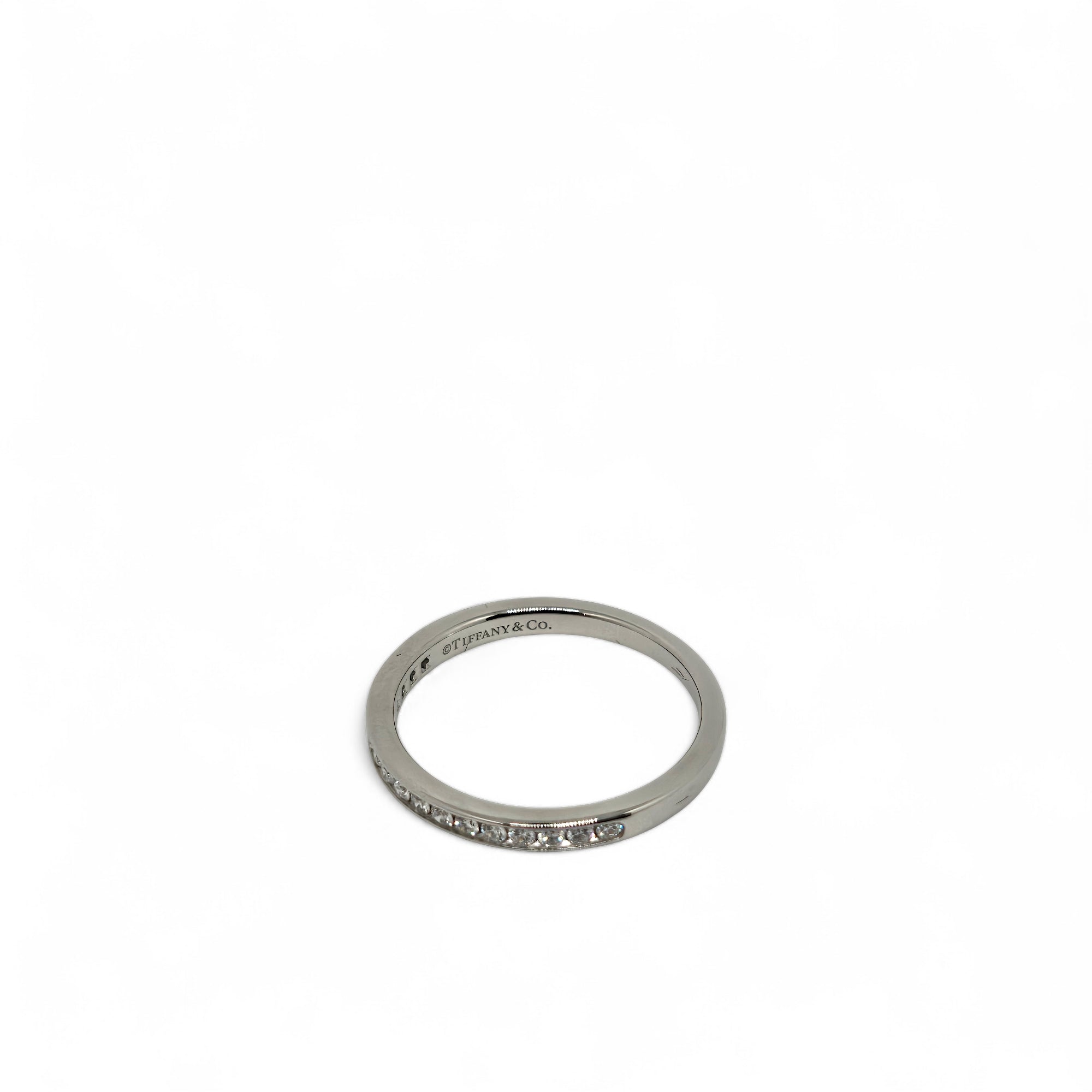 Tiffany & Co. Platinum Diamond Half Eternity Ring Wedding Band