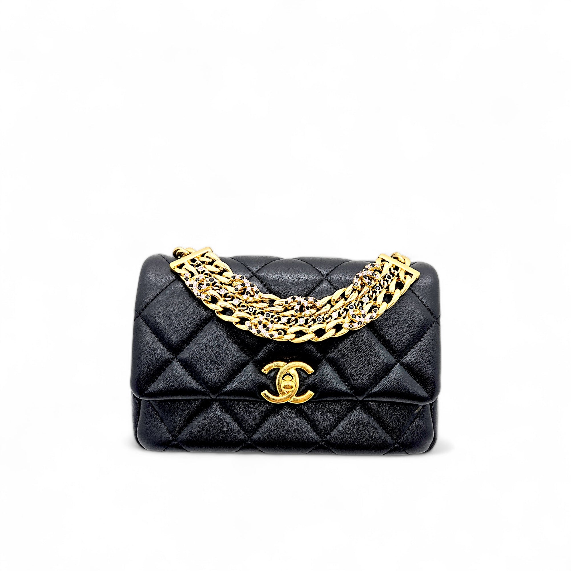 Chanel Mini Flap Bag Lambskin Black