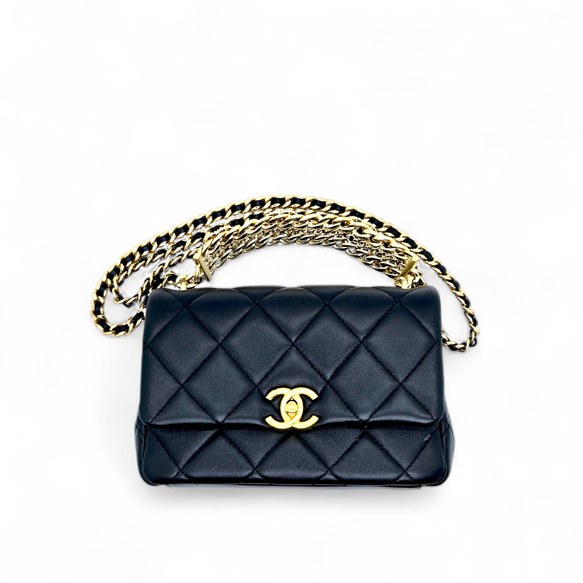 Chanel Mini Flap Bag Lambskin Black