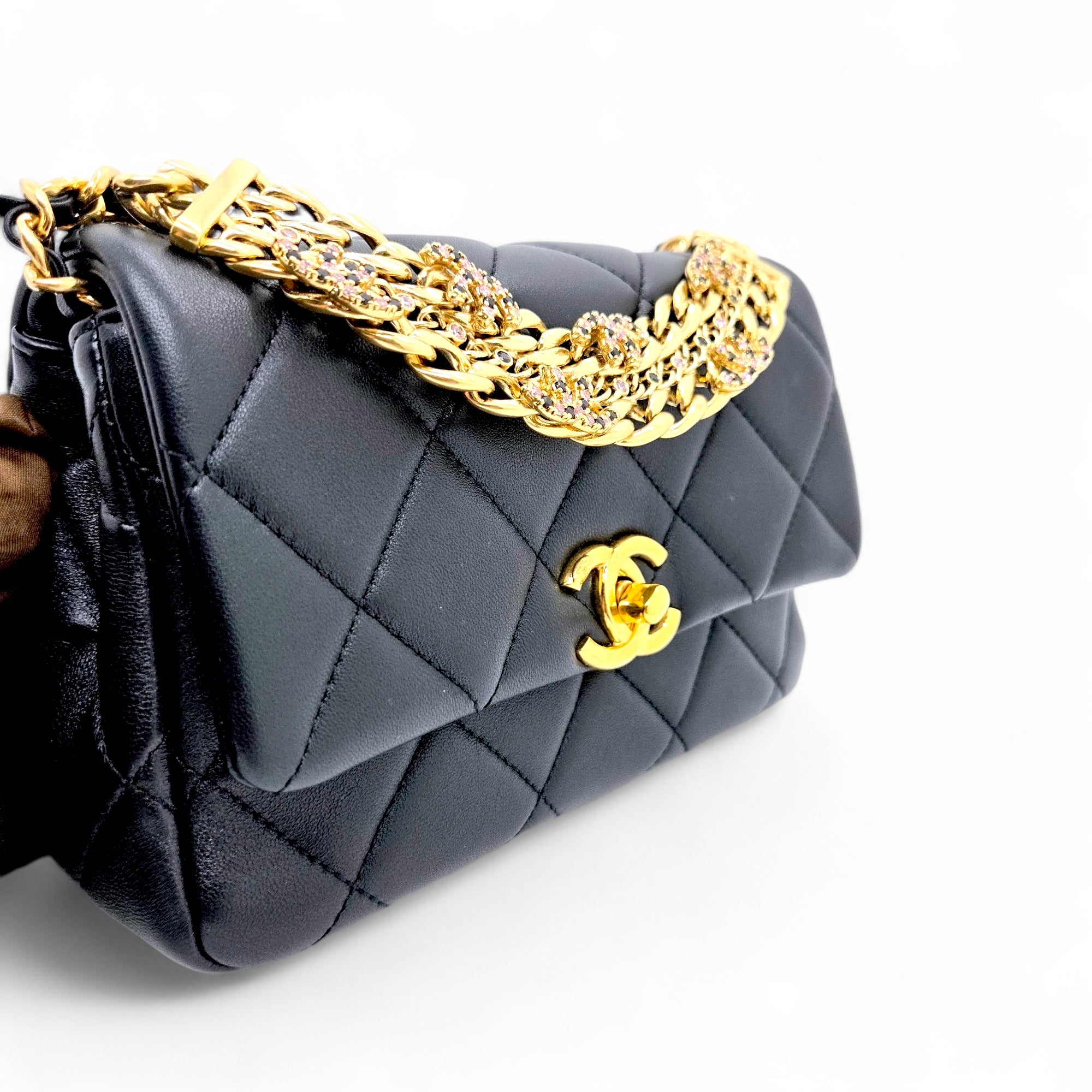 Chanel Mini Flap Bag Lambskin Black