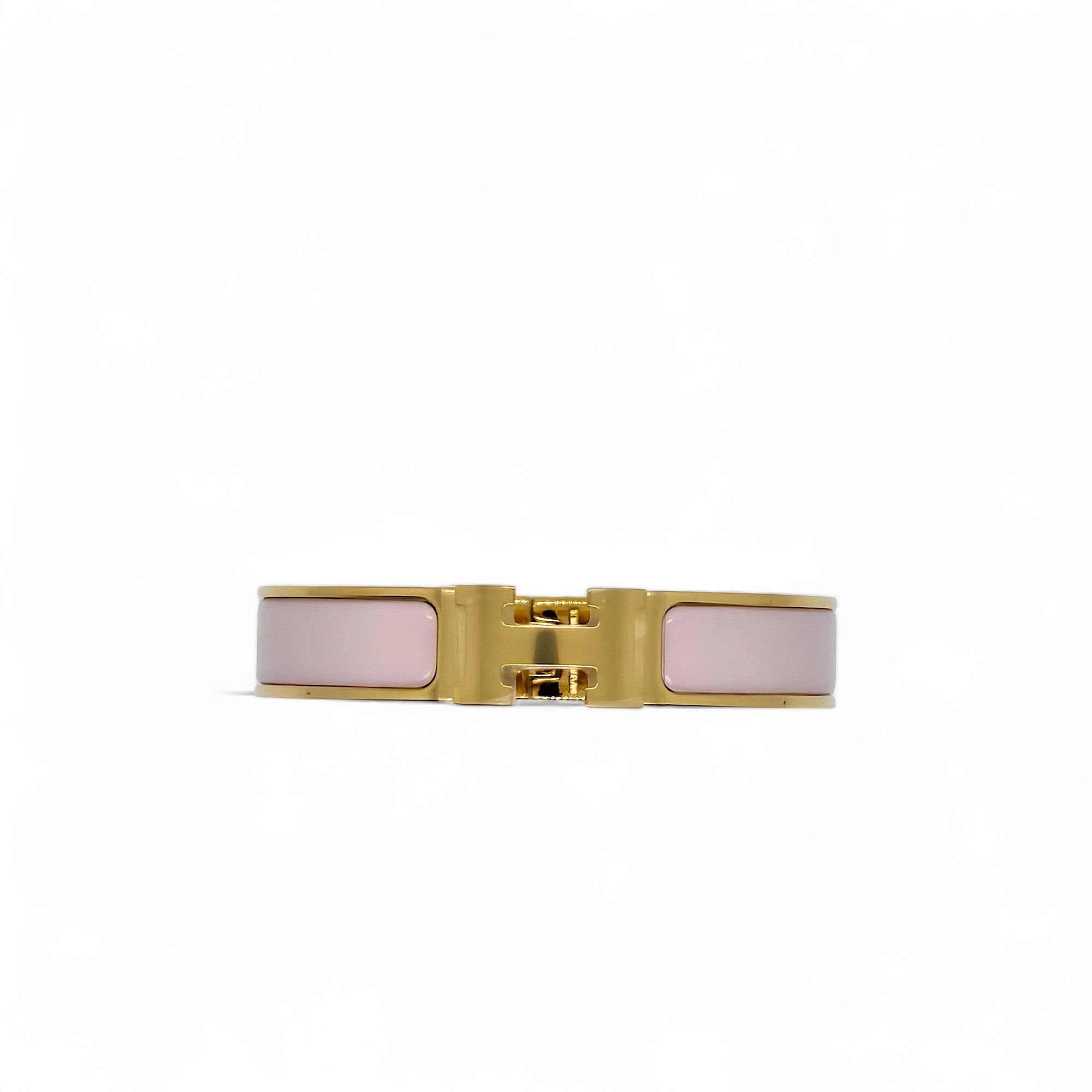 Hermes Clic H bracelet Rose Candeur