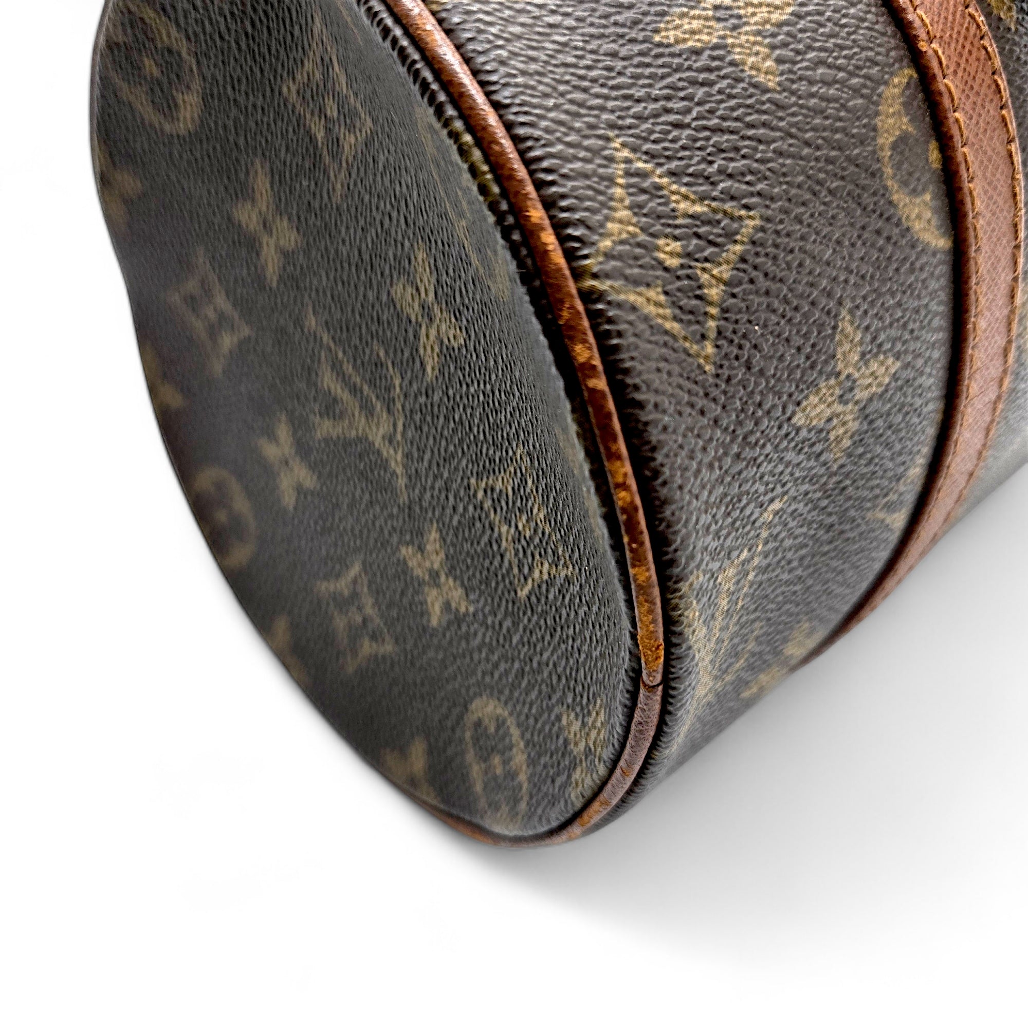 LOUIS VUITTON Monogram Papillon 26 Handbag Brown