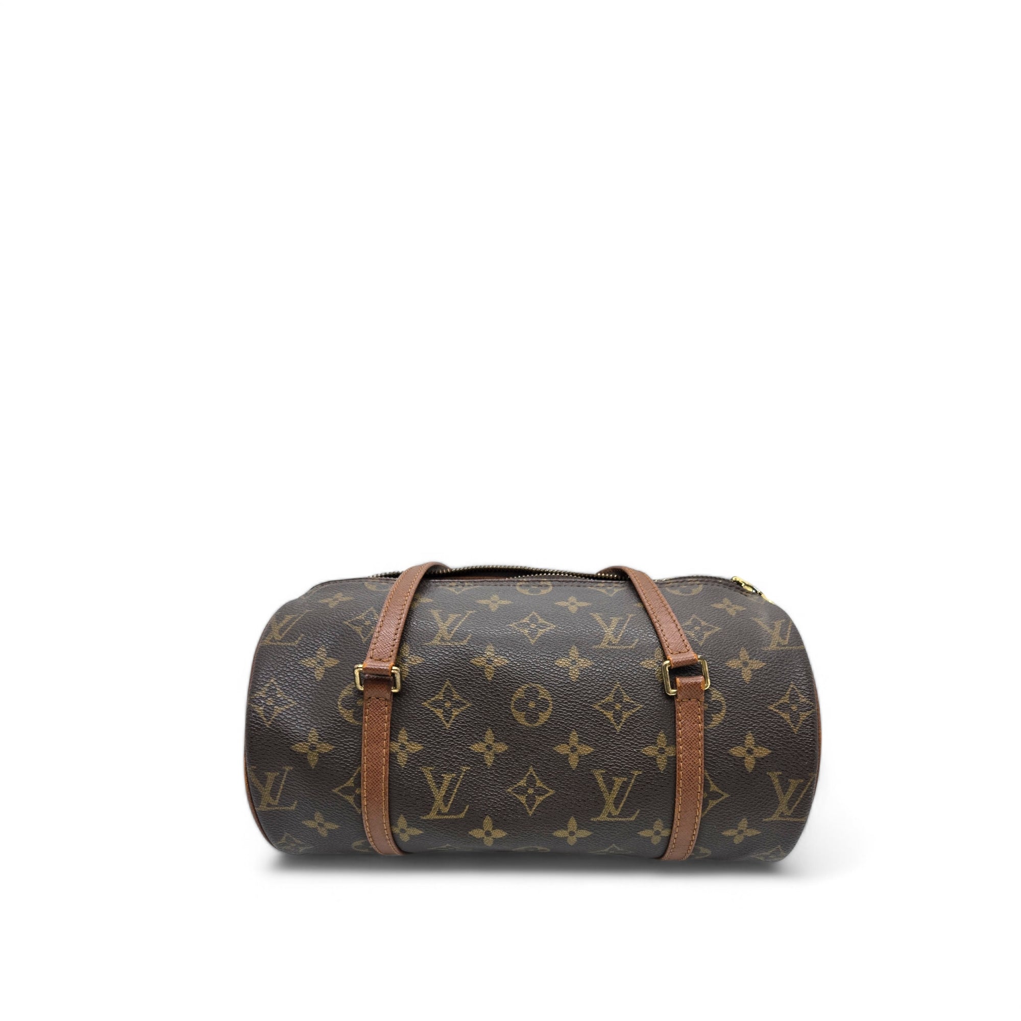 LOUIS VUITTON Monogram Papillon 26 Handbag Brown