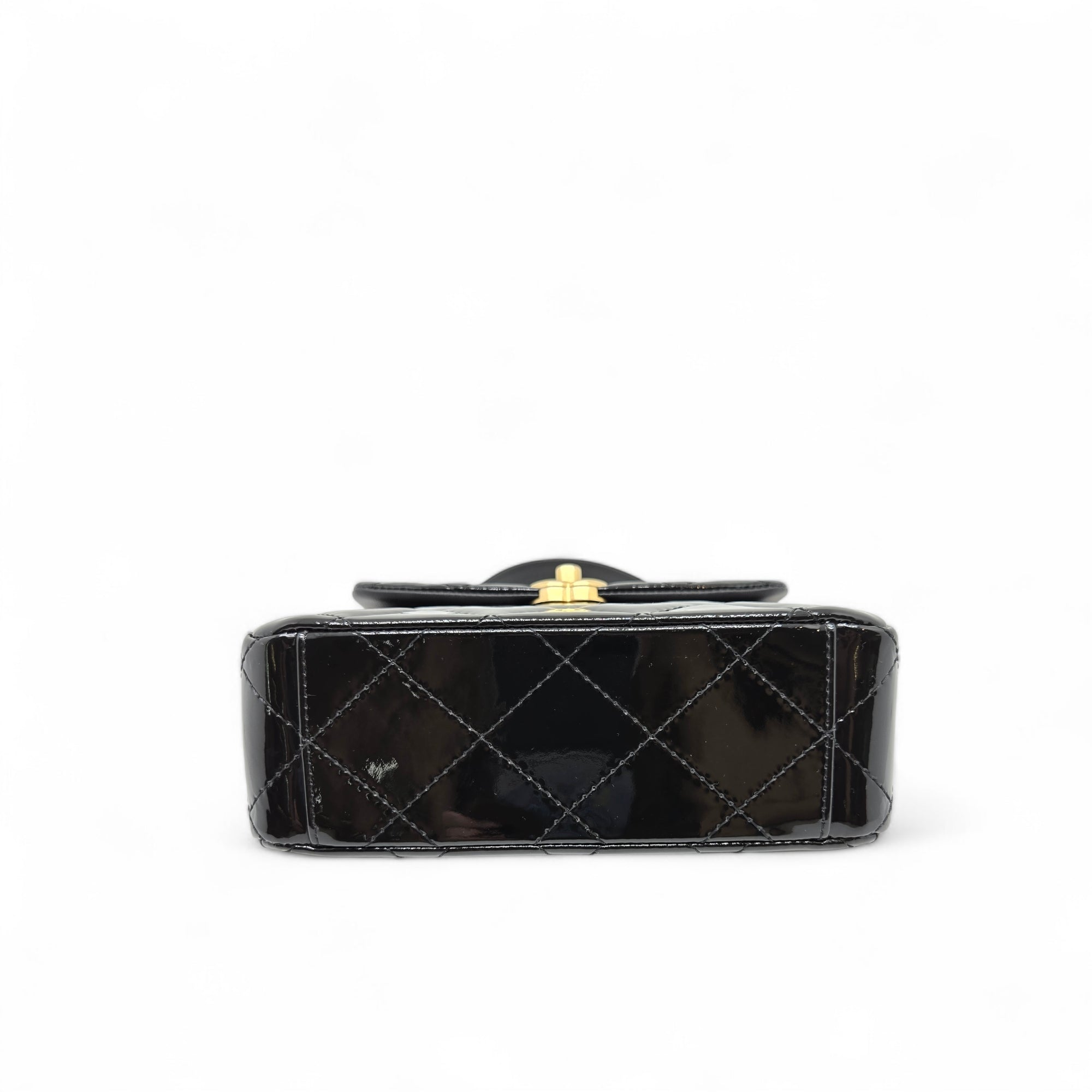 CHANEL CC MINI FLAP BAG WITH TOP HANDLE