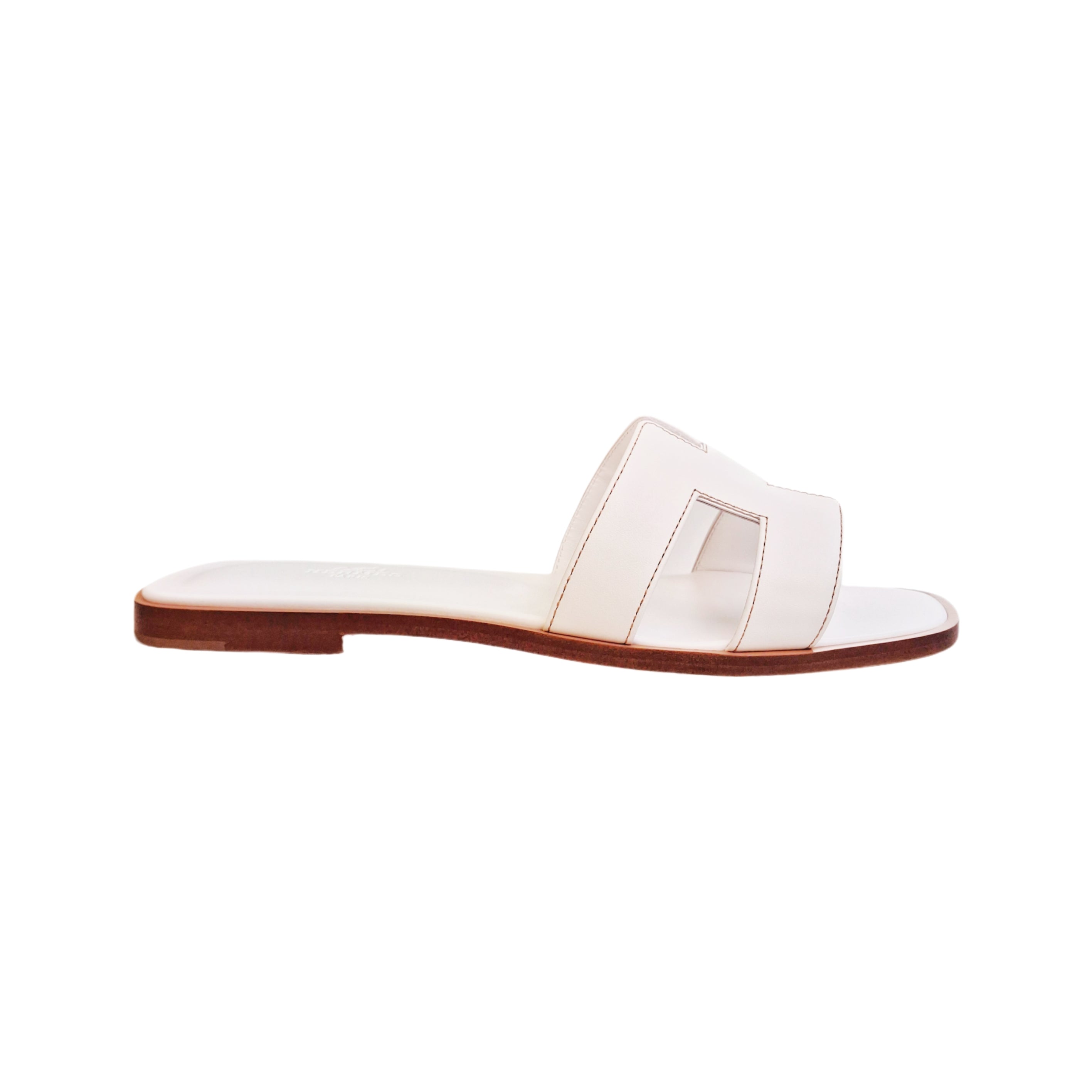 HERMÈS ORAN SANDAL White 38