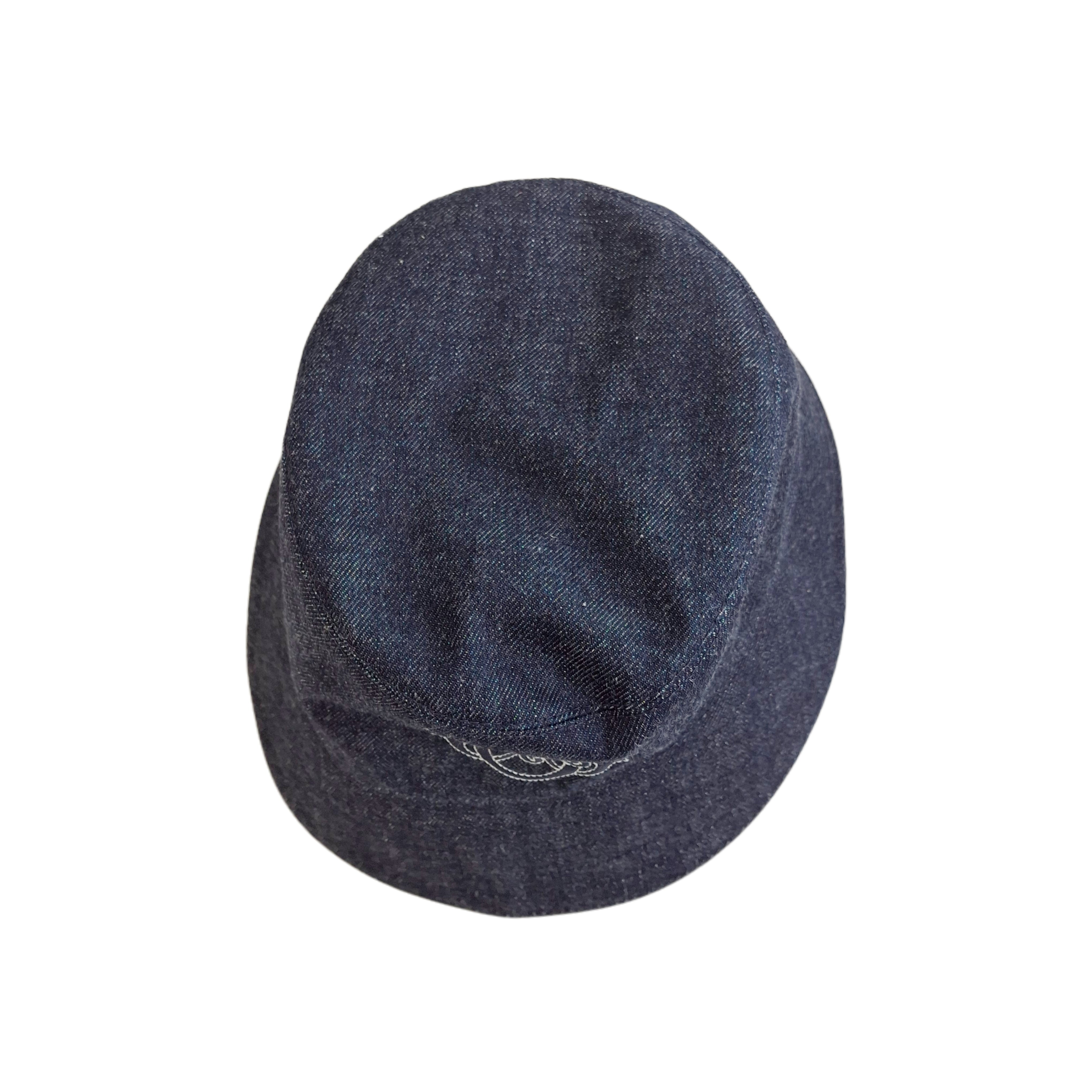 HERMÈS Harper Emile bucket hat Indigo (Dark Blue) 57