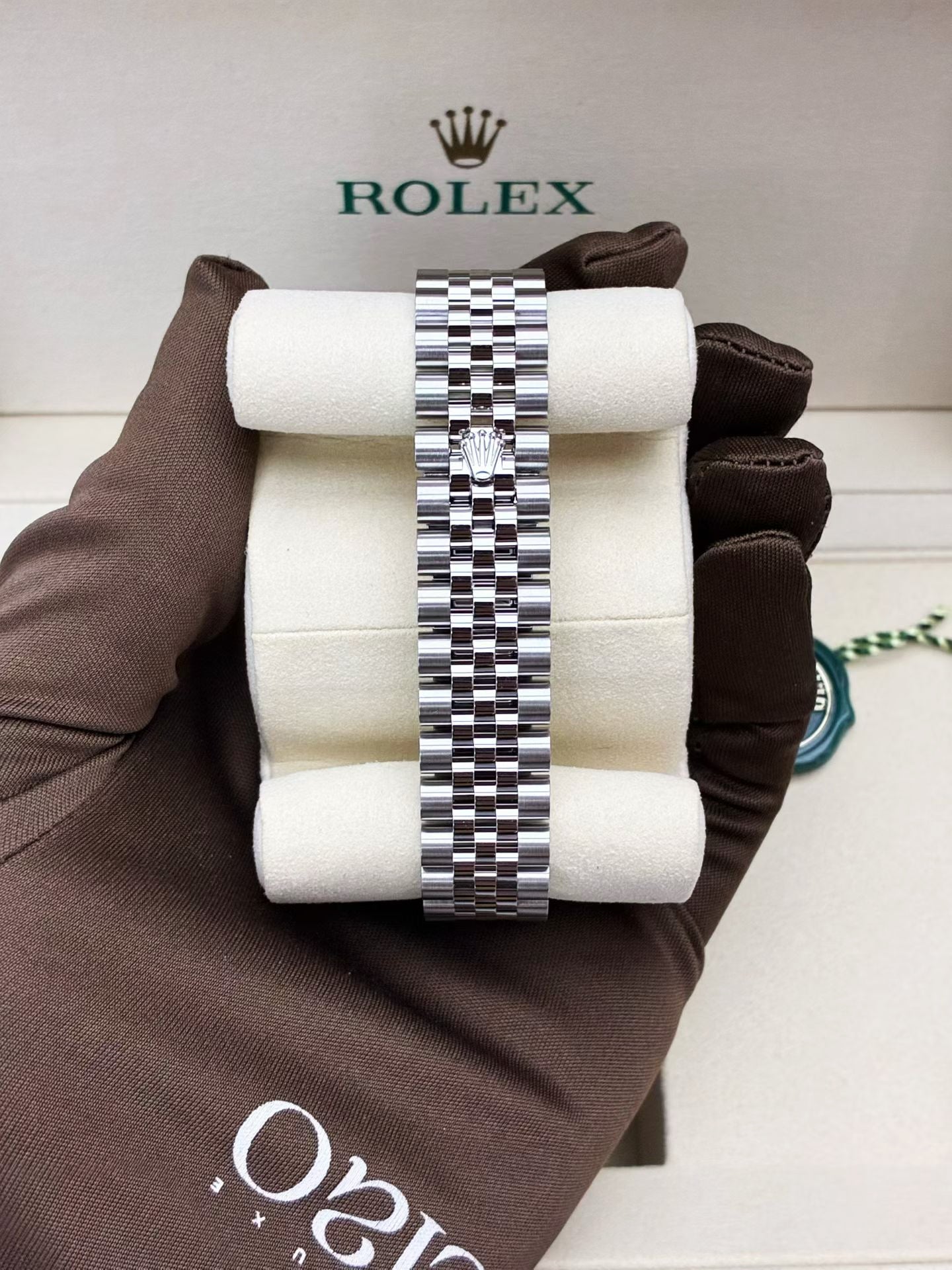 Datejust 31  Oyster, 31 mm, Oystersteel, white gold and diamonds