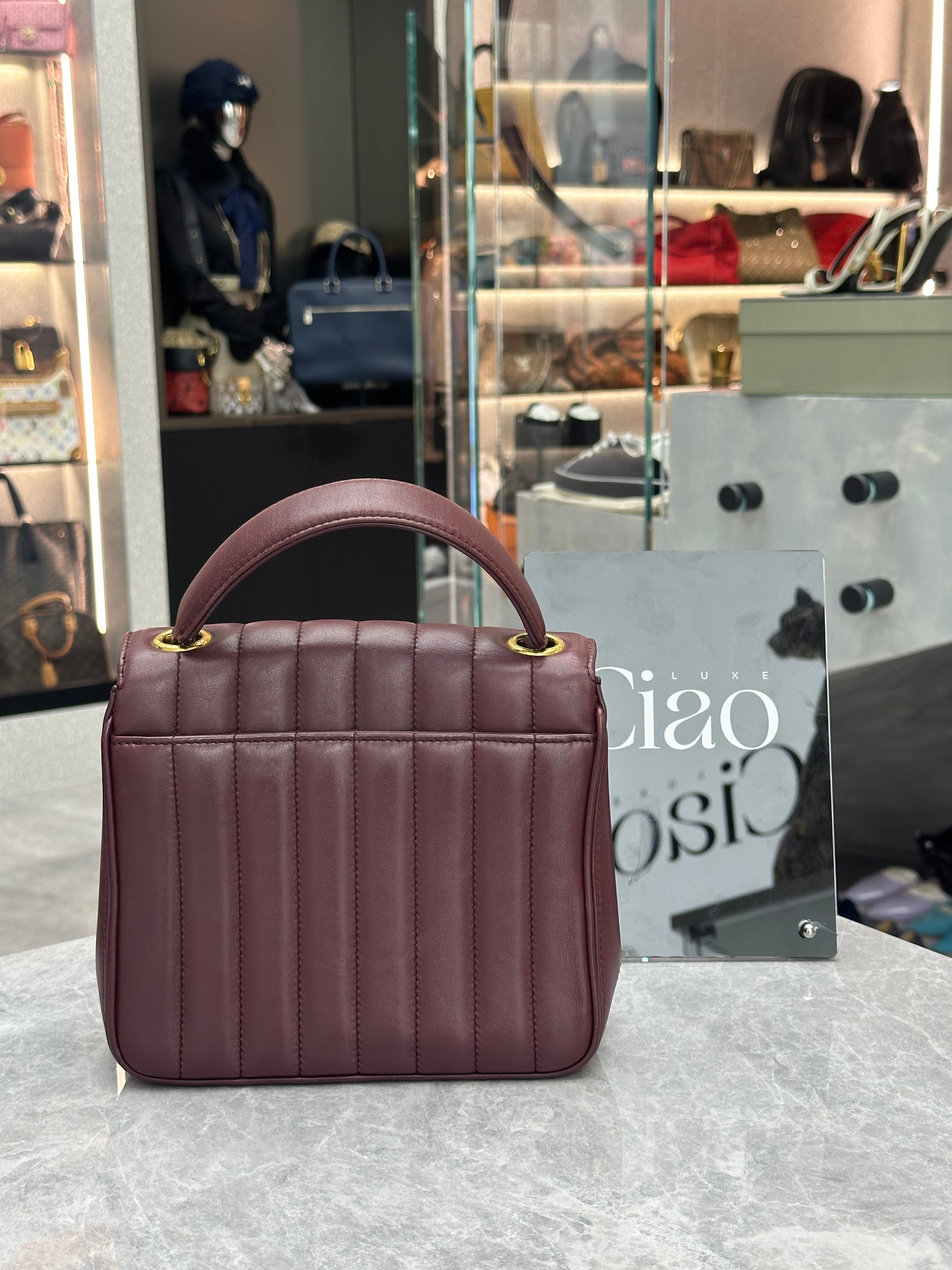 Saint Laurent Paris YSL Vicky leather handbag