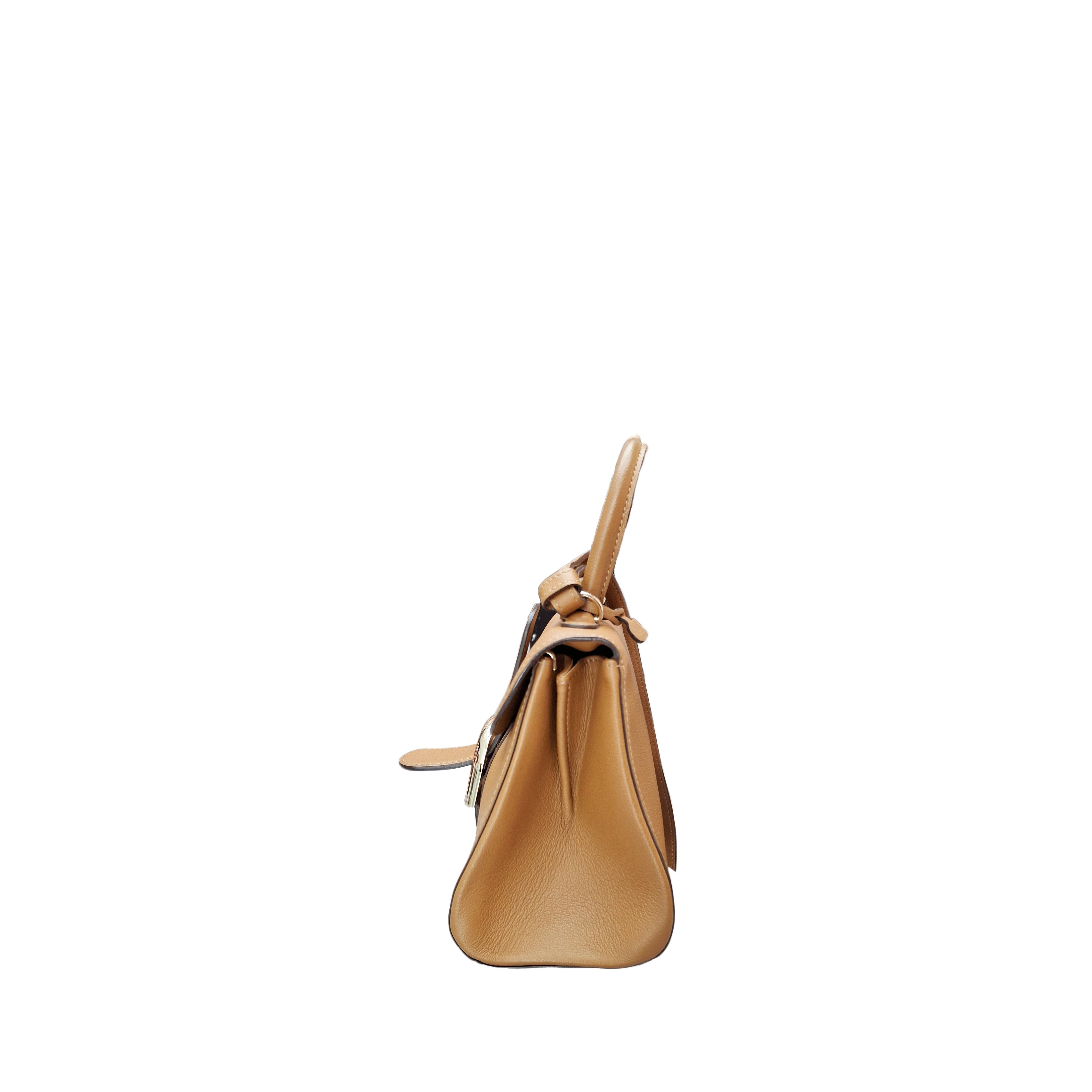 Delvaux Mini Brilliant Bag Box Calfskin in GHW Gold