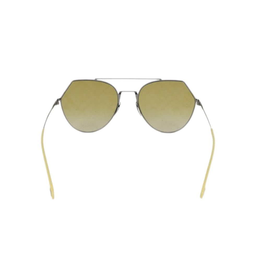 FENDI Sunglasses Sky FF Logo 0194/S Aviator-shaped (Silver Yellow Honey Gold)