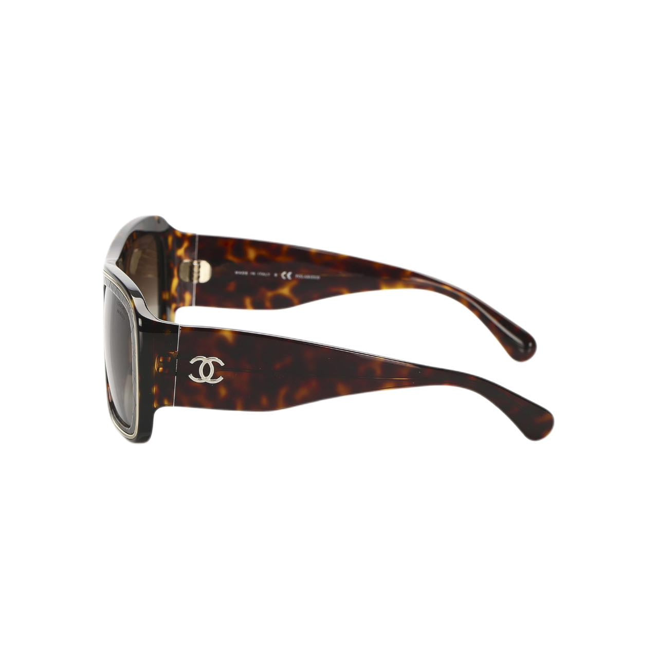 CHANEL Square Tinted Sunglasses (Dark brown)