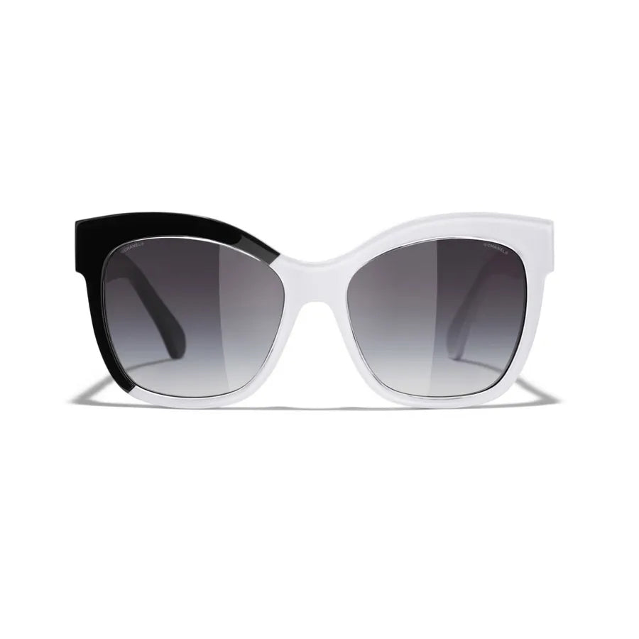 CHANEL Gradient Oversized Sunglasses 9081 (Monochrome/ Grey) 55