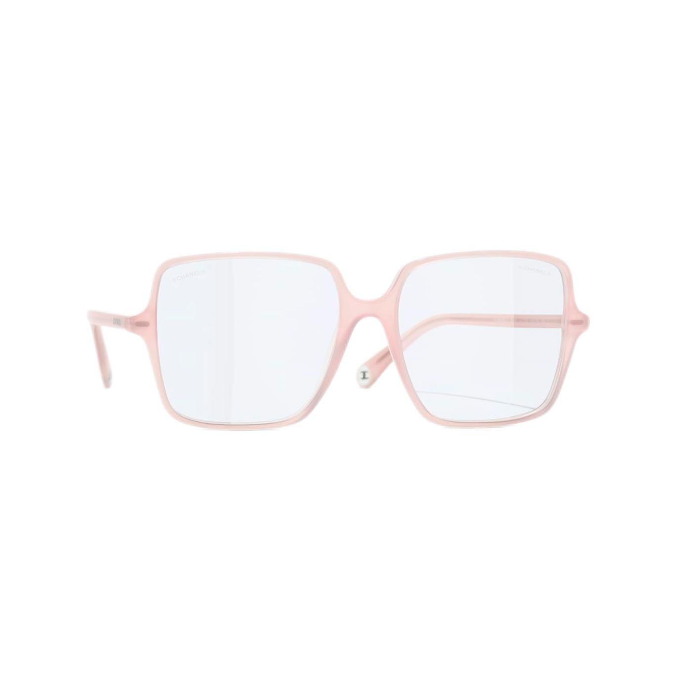 Chanel 3448S 1733/SB Square Blue Light Glasses (Pink)