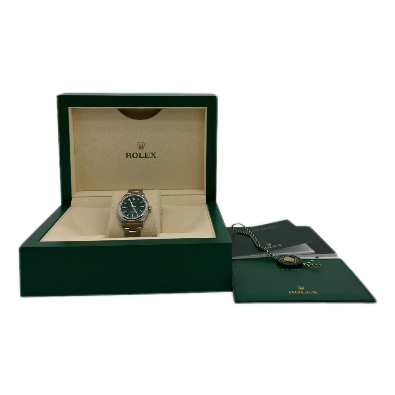 Rolex 277200 Oyster Perpetual 31 with Oystersteel, Green dial, Oyster Bracelet