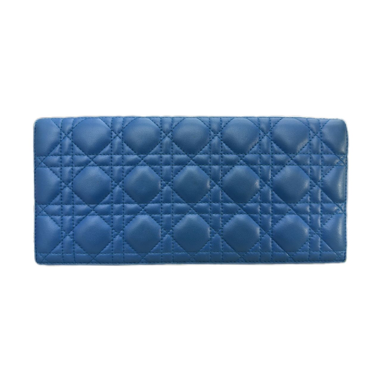 Christian Dior 2014 CANNAGE LADY DIOR Convertible Chain Clutch Crossbody Bag (Midnight Blue)