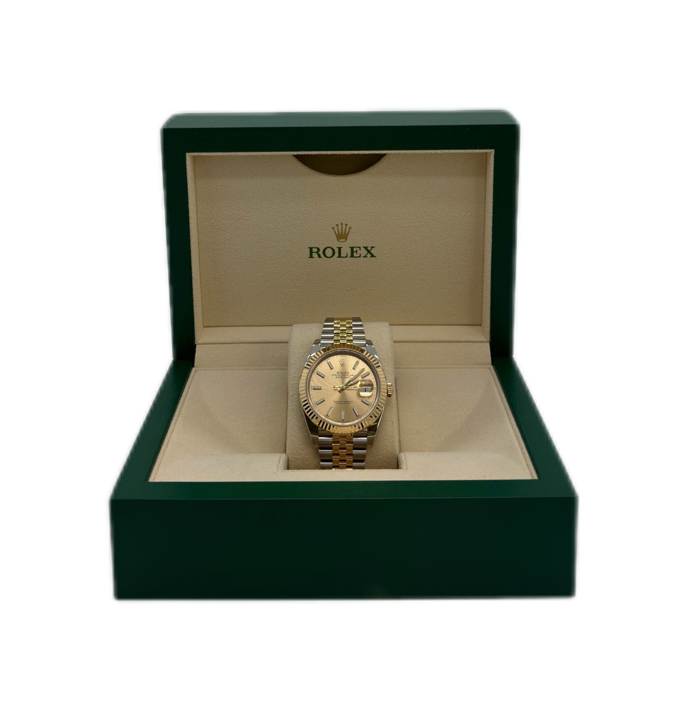 Rolex 126333 Datejust 41 with Oystersteel and Yellow Gold, Champagne-colour Dial, Jubilee Bracelet