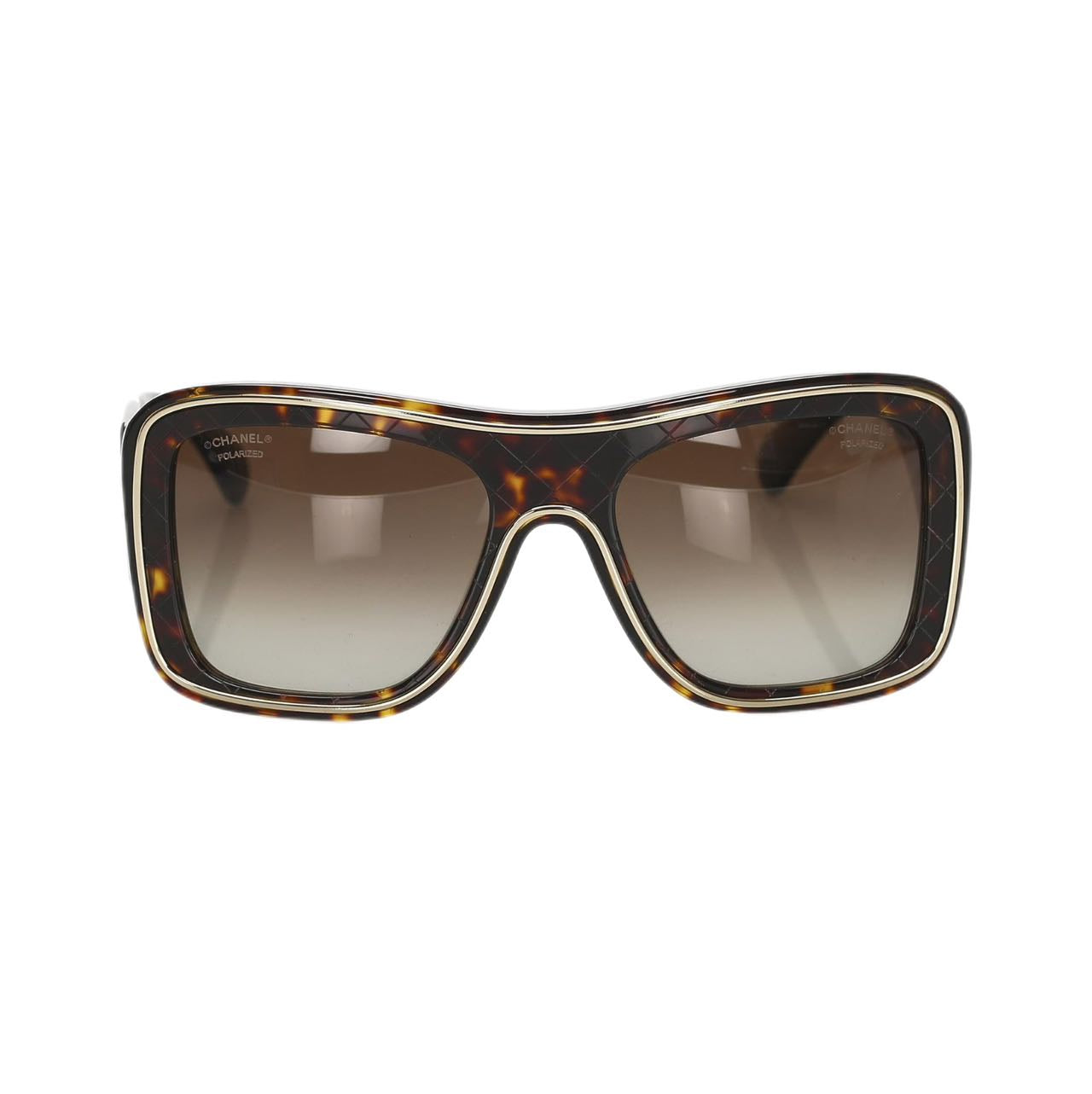 CHANEL Square Tinted Sunglasses (Dark brown)