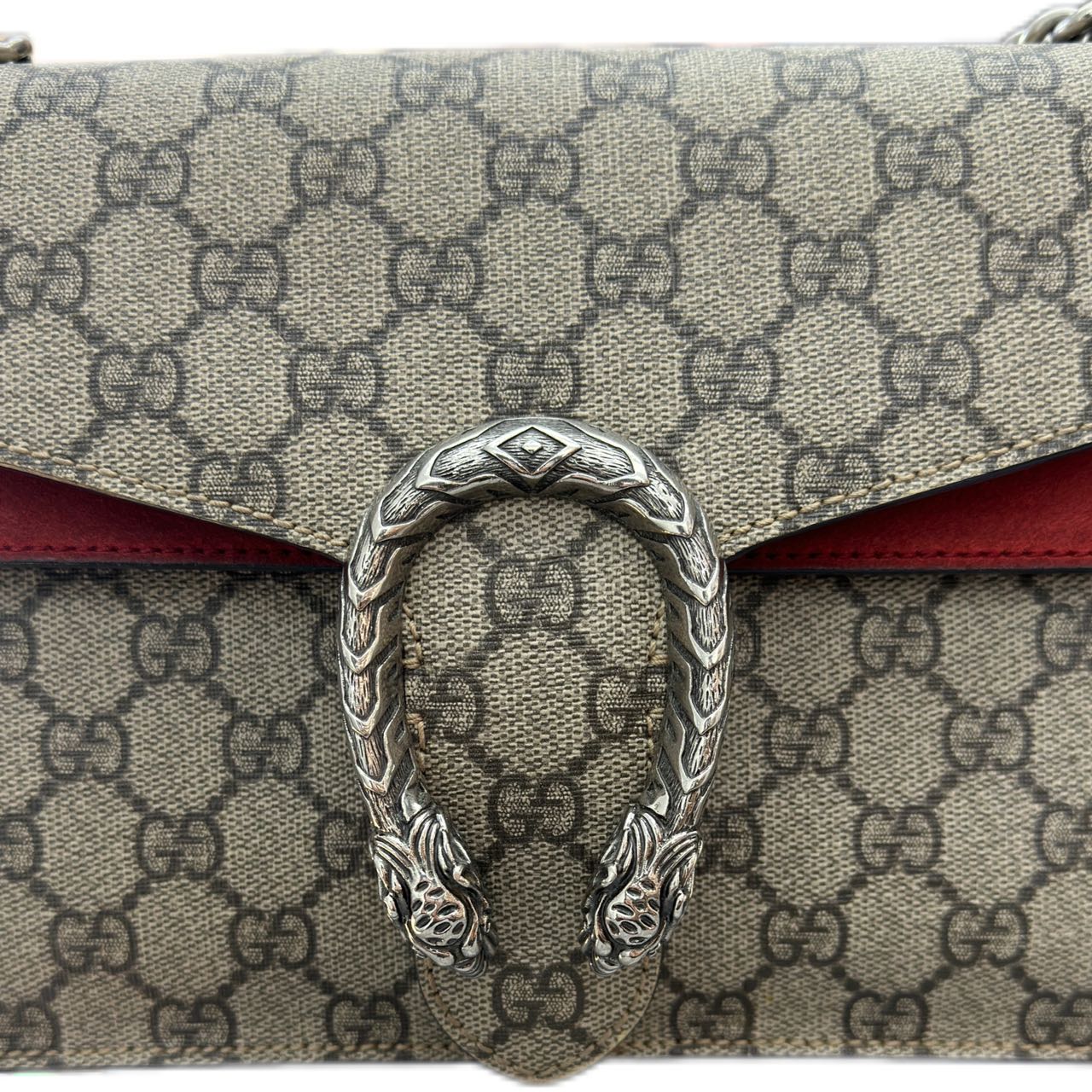 GUCCI Dionysus Medium Monogram Shoulder Bag (Red)