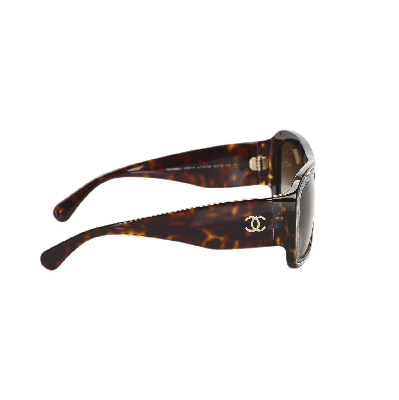 CHANEL Square Tinted Sunglasses (Dark brown)