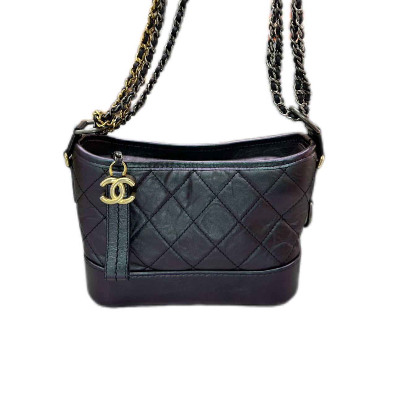 CHANEL Gabrielle Handbag Small Mixed Hardware (Gradient Black)