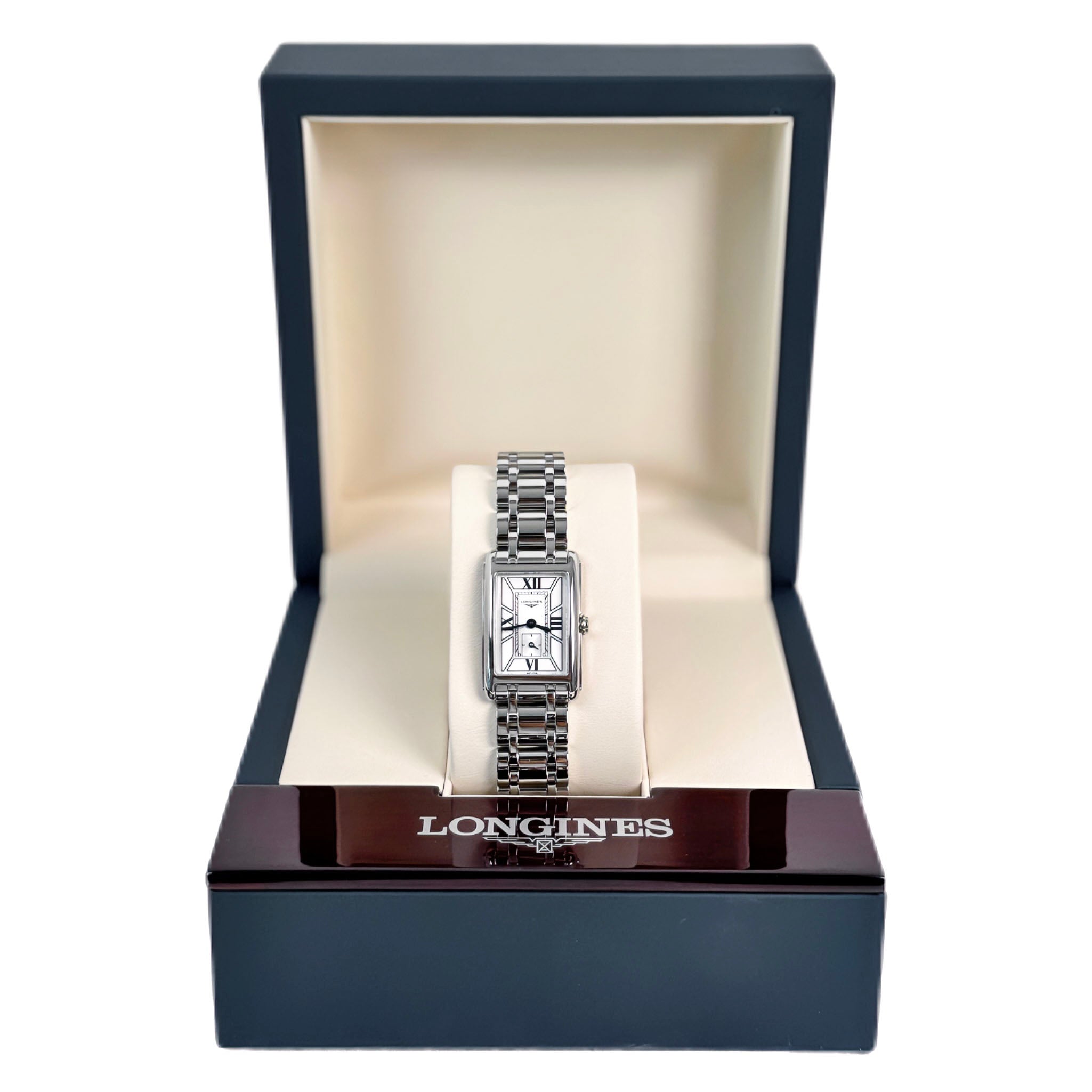 LONGINES L5.255.4.75.6 DOLCEVITA 20.80 X 32.00 mm White Dial, Stainless Steel Strap