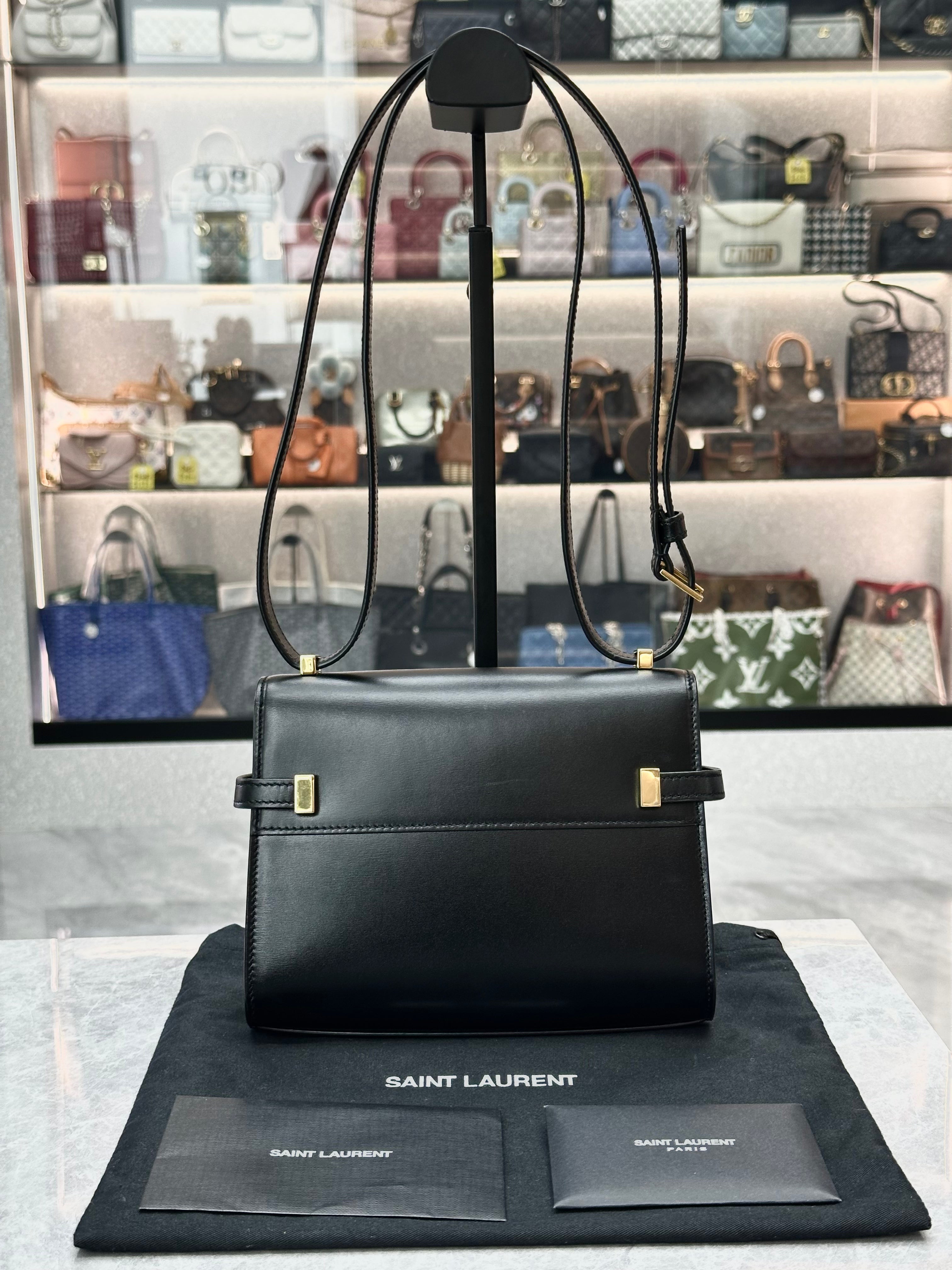 Saint Laurent Pairs Manhattan Mini Crossbody Bag