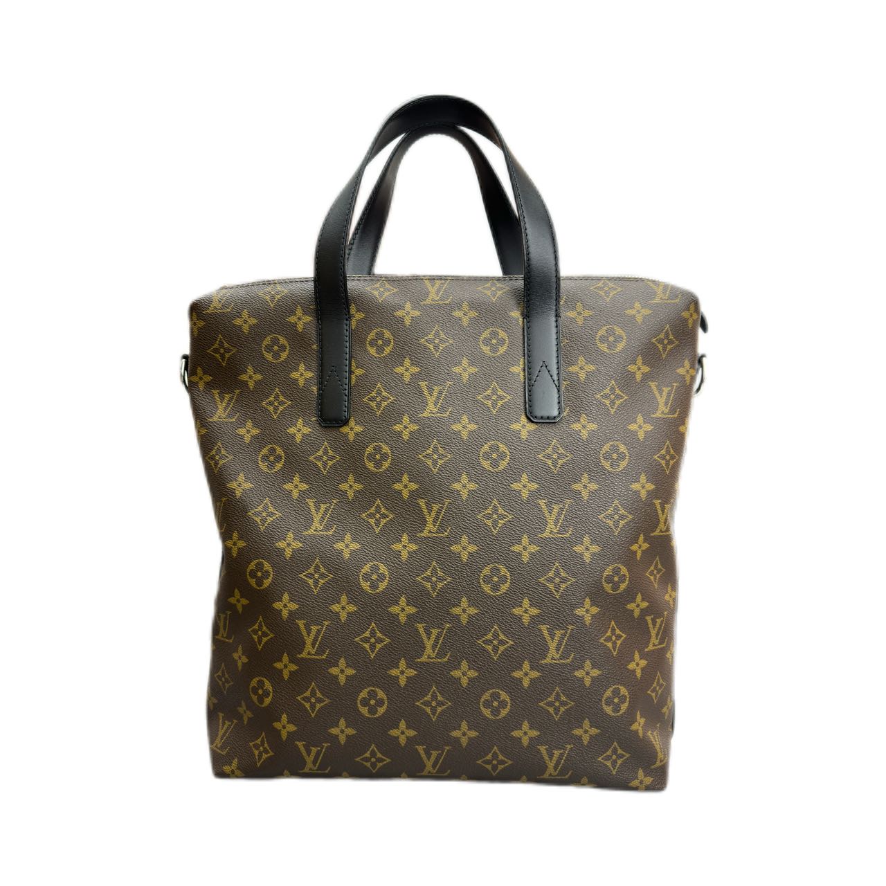 LOUIS VUITTON Monogram Macassar Davis Tote (Monogram and Black)